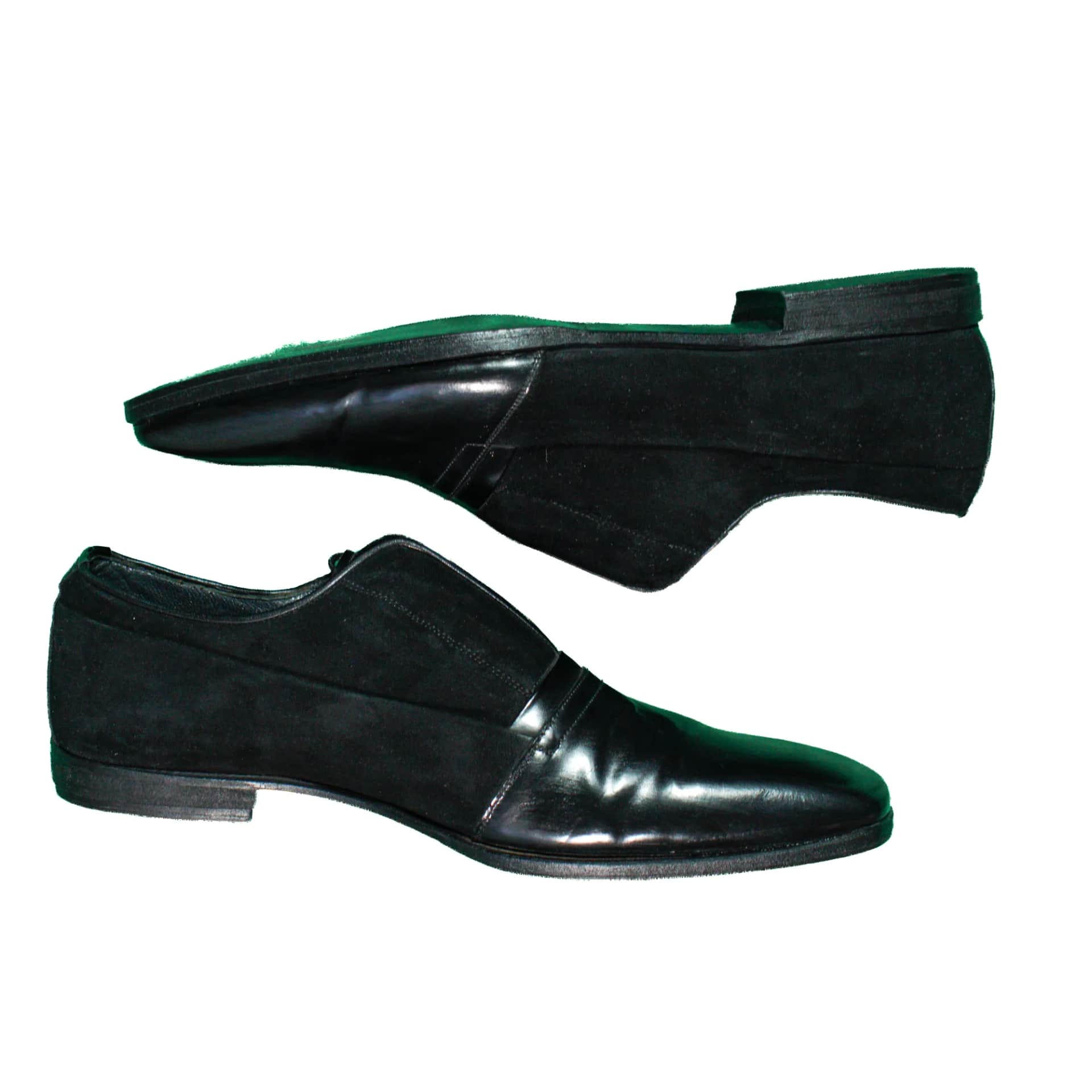 Louis Vuitton Balck Leather/Suede shoes